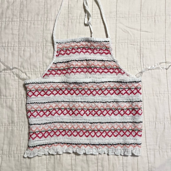 American Eagle smocked crop halter top - Picture 2 of 4